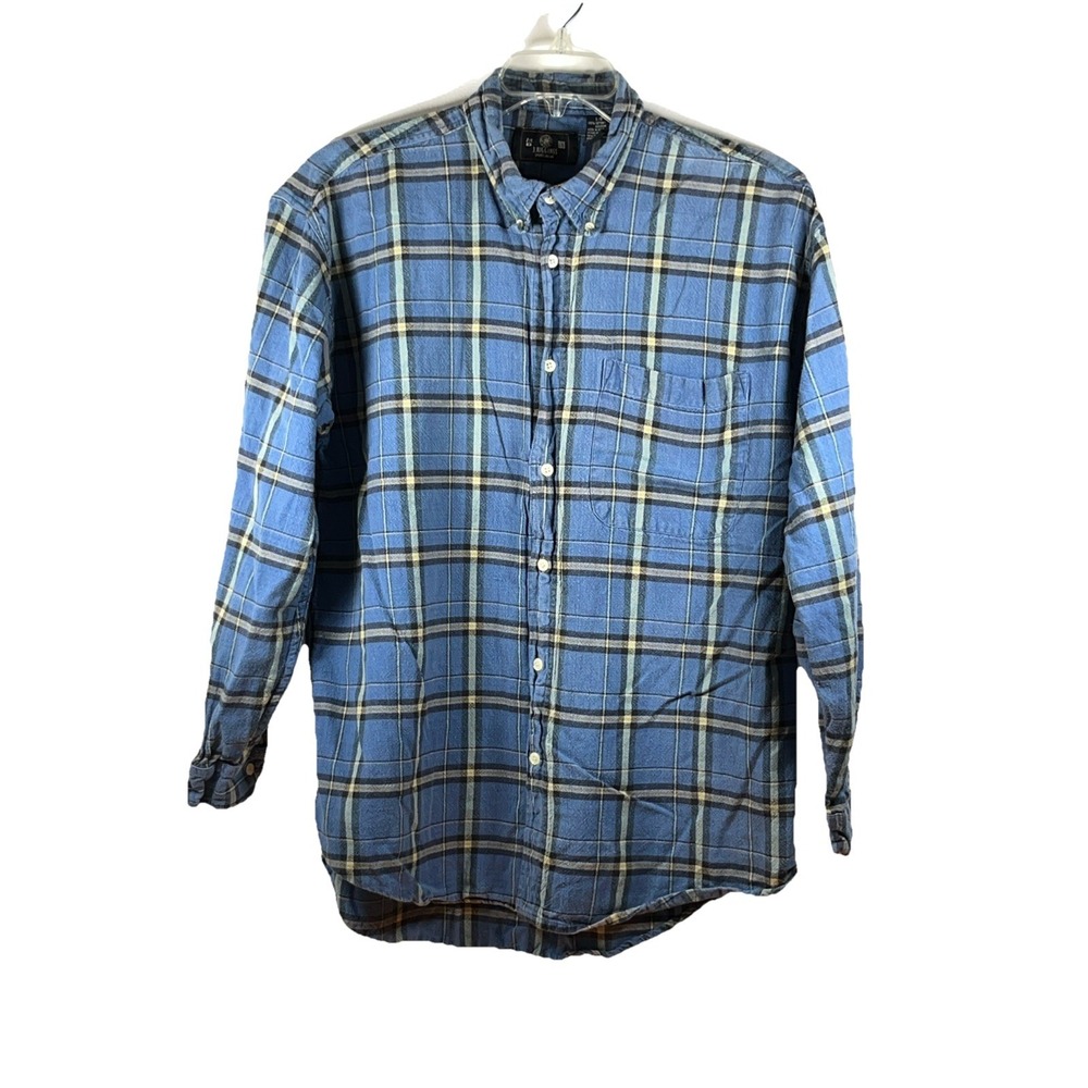 J Rigging Sportswear Flannel Size L Blue Shirt